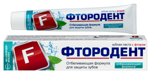 Купить Фтородент зубная паста отбеливающая формула 62 гр по цене 104 руб в Москве Фтородент зубная паста отбеливающая формула 62 гр