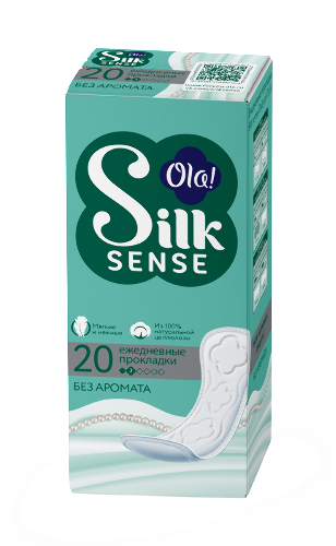 Ola silk sense прокладки ежедневные daily 20 шт./без аромата