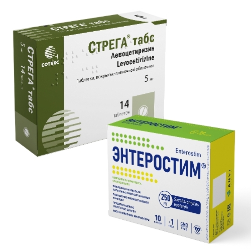 Набор Стрега Табс 0,005 №14 табл + Энтеростим 0,3 N10 капс со скидкой 20% на Стрега Табс 0,005 №14 табл