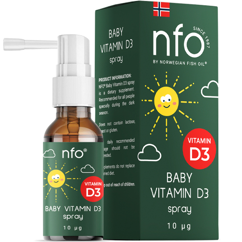 Купить Nfo детский витамин д 3 спрей флакон жидкость с дозатором спреем 20 мл цена