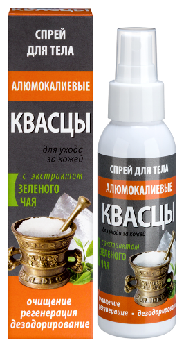 Квасцы алюмокалиевые с экстрактом зеленого чая медикомед спрей для тела 100 мл
