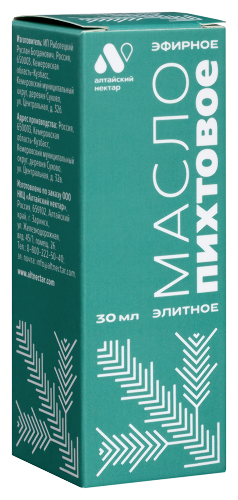 Масло пихтовое эфирное Алтайский нектар 30 мл