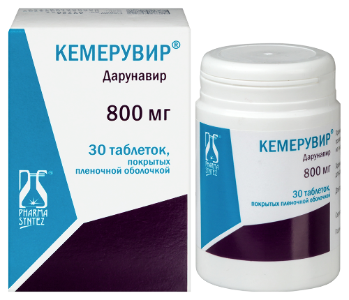 Купить Кемерувир 800 мг 30 шт. банка таблетки, покрытые пленочной оболочкой в Москве Кемерувир 800 мг 30 шт. банка таблетки, покрытые пленочной оболочкой