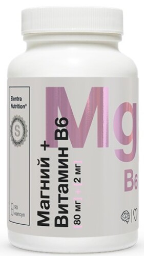 ELENTRA NUTRITION МАГНИЙ+ВИТАМИН В6