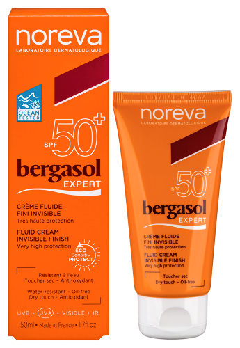 Купить Noreva бергасол эксперт крем легкий солнцезащитный spf50+ 50 мл цена