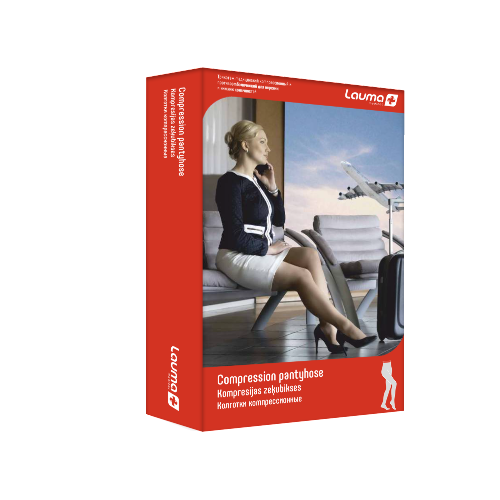Lauma колготки мед компрессионные цельные с утолщенными мыском и пяткой/1 класс/размер 2k/черный