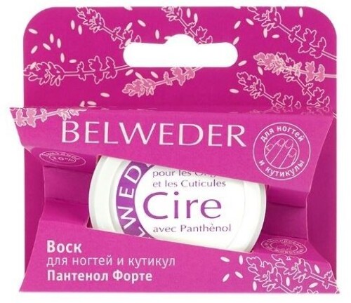 Belweder воск для ногтей и кутикул пантенол форте 10% 6 гр