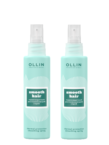 Набор Ollin smooth hair спрей термозащитный разглаживающий 150мл х 2