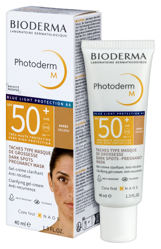 Bioderma photoderm крем-гель солнцезащитный m spf 50+ 40 мл/темный оттенок