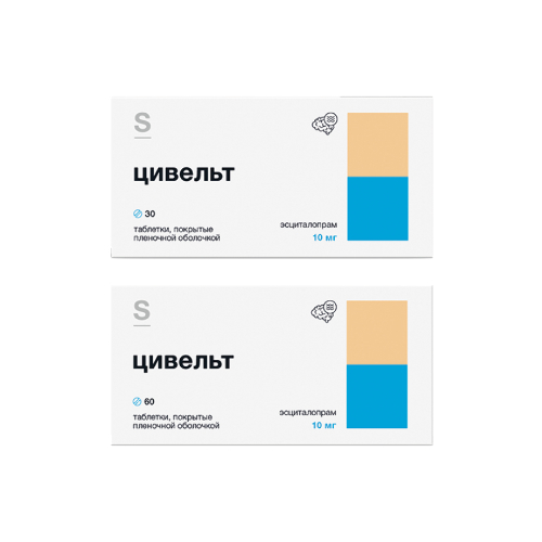 Набор Цивельт таб. 10 мг №30 + Цивельт таб. 10 мг №60 со скидкой 10%