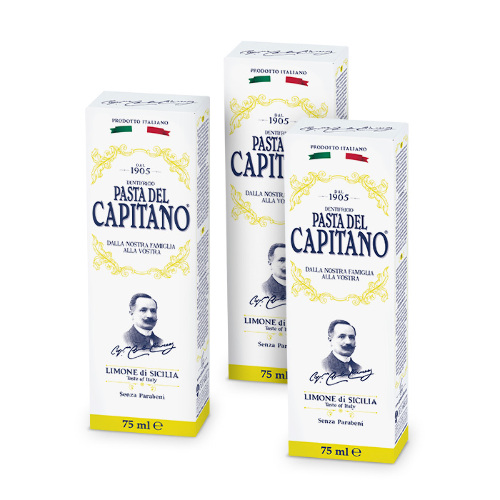 Набор 3=2: PASTA DEL CAPITANO  1905 зубная паста сицилийский лимон 75мл