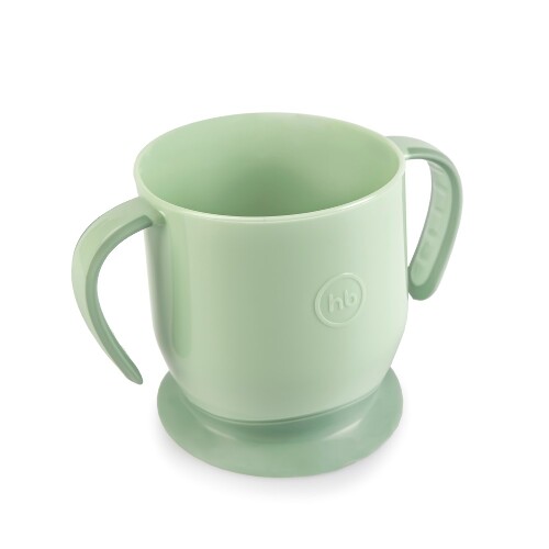Happy baby кружка на присоске baby cup with suction base 6+/оливковый/