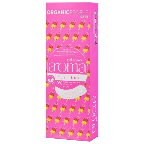 Girl power прокладки ежедневные ароматизированные aroma maxi 18 шт.