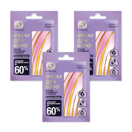 Набор подарочный Акулья сила  маска против выпадения волос - 3 уп.  со скидкой