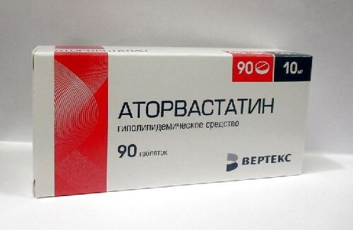 Купить Аторвастатин 10 мг 90 шт. таблетки, покрытые пленочной оболочкой цена