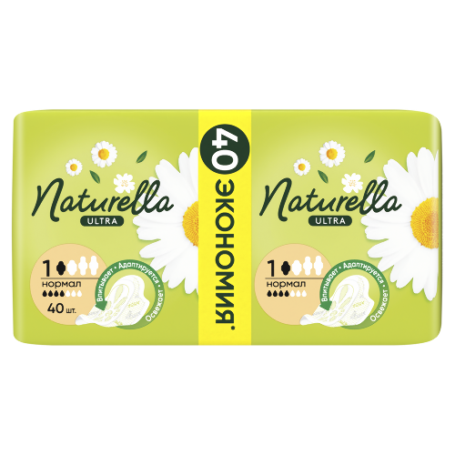 Naturella ultra normal camomile прокладки 10 шт. - цена 184.30 руб., купить в интернет аптеке в Санкт-Петербурге Naturella ultra normal camomile прокладки 10 шт., инструкция по применению