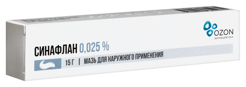 Синафлан 0,025% мазь для наружного применения 15 гр