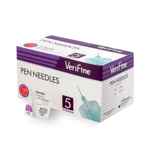 Иглы verifine (верифайн) стерильные для инсулиновых шприц-ручек 0,25(31g)х5 мм 100 шт.