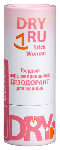 Dry ru stick woman дезодорант твердый парфюмированный для женщин 55 мл