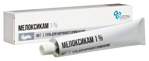 Мелоксикам 1% гель для наружного применения 50 гр