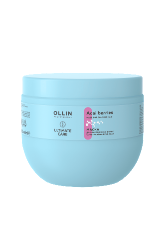 Ollin ultimate care маска для окрашенных волос с экстрактом ягод асаи 500 мл