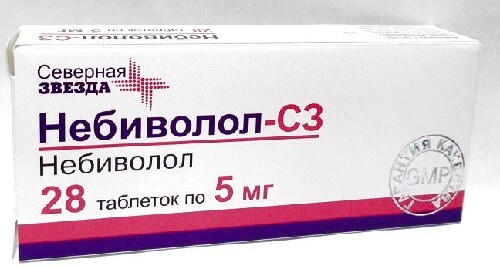 Купить Небиволол-с3 5 мг 28 шт. таблетки цена