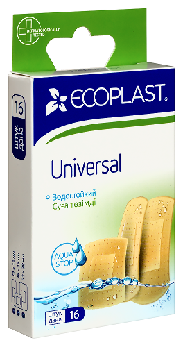 ECOPLAST НАБОР ПЛАСТЫРЕЙ МЕД ПОЛИМЕР UNIVERSAL N16