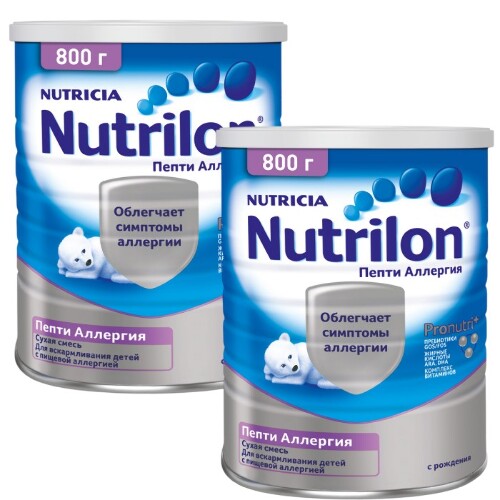 Набор для детей-детская смесь 2 уп NUTRILON-1 ПЕПТИ АЛЛЕРГИЯ 800 г