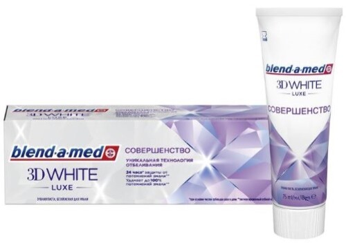 Купить Blend-a-med зубная паста 3d white luxe совершенство 75 мл цена