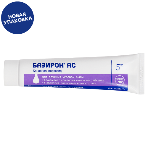 Базирон АС 5% гель 40 гр