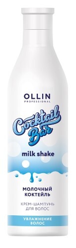 Купить Ollin cocktail bar крем-шампунь молочный коктейль увлажнение волос 500 мл цена