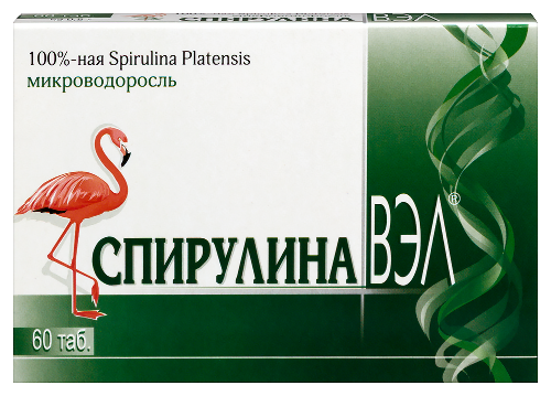 Спирулина вэл 60 шт. таблетки