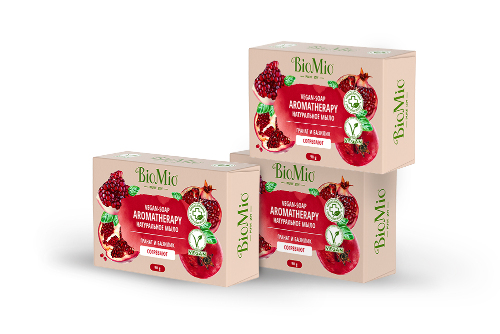 Набор 3=2 BIOMIO AROMATHERAPY МЫЛО НАТУРАЛЬНОЕ ГРАНАТ И ЭФИРНОЕ МАСЛО БАЗИЛИКА