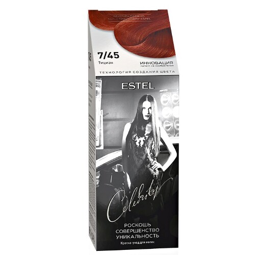 Купить Estel celebrity краска-уход для волос тон 7/45 тициан цена