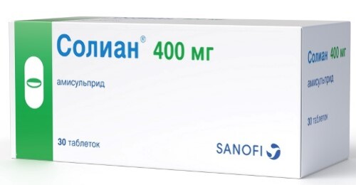 Солиан 400 мг 30 шт. таблетки, покрытые пленочной оболочкой