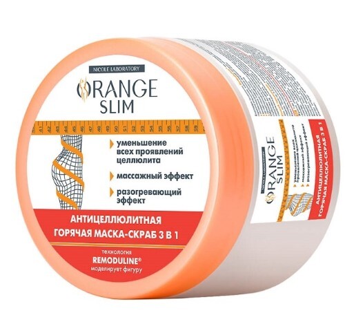 Купить Orange slim антицеллюлитная горячая маска-скраб 3 в 1 280 мл цена