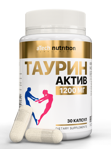 Atech nutrition таурин-актив 30 шт. капсулы массой 720 мг