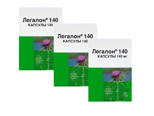 НАБОР ДЛЯ ПЕЧЕНИ! 3 уп Легалон 140 мг №30 капс со скидкой 300 рублей.