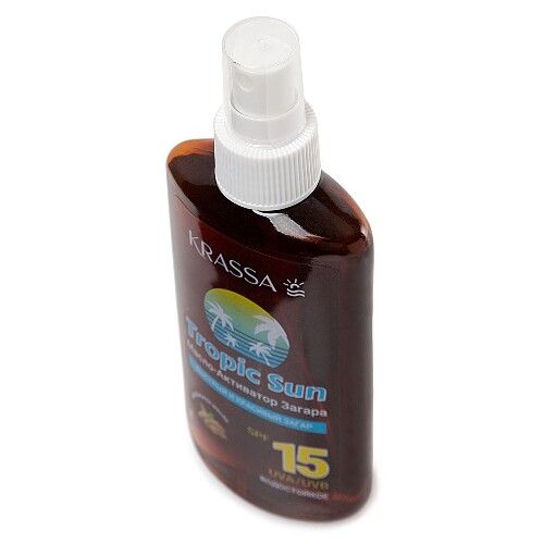 Krassa tropic sun масло-активатор загара spf 15 150 мл
