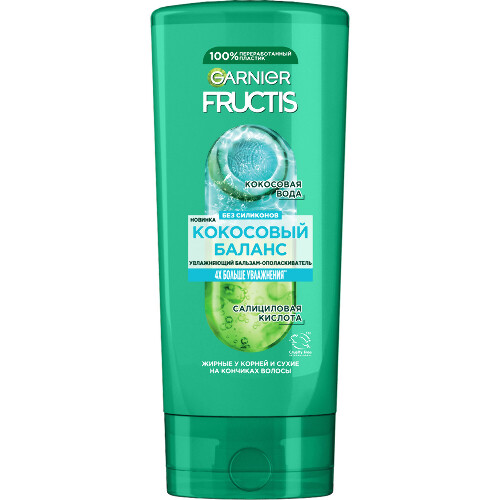 Garnier fructis кокосовый баланс укрепляющий бальзам-ополаскиватель 200 мл