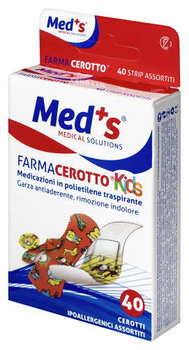 Farmacerotto extra resistente kids пластыри фиксирующие водонепроницаемые детские в ассортименте 40 шт./разноцветные