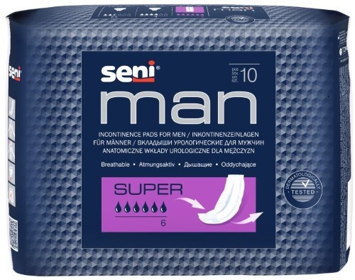 Man super урологические прокладки/вкладыши для мужчин 10 шт.
