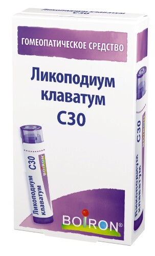Купить Ликоподиум клаватум c30 гомеопатический монокомпонентный препарат растительного происхождения 4 гр гранулы гомеопатические цена