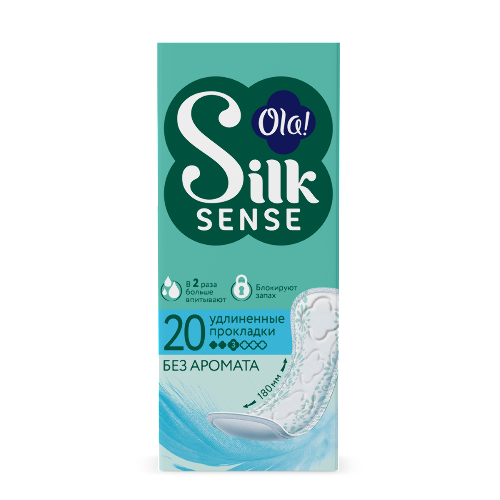 Ola silk sense прокладки ежедневные daily large 20 шт./без аромата