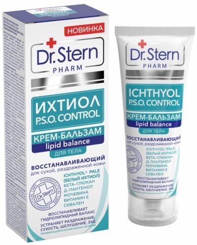 Dr.stern ichthyol ихтиол p s o крем-бальзам для тела восстанавливающий 75 мл