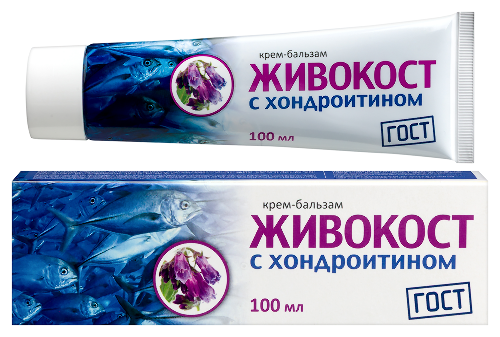 Живокост крем-бальзам для тела c хондроитином 100 мл