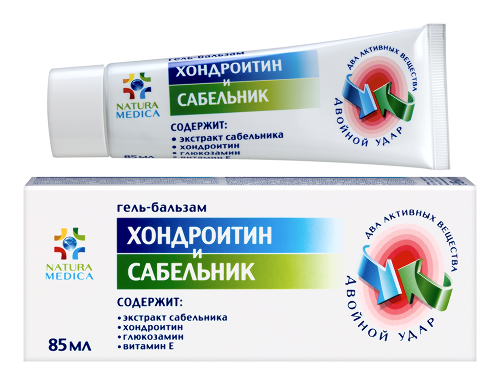 Natura medica гель-бальзам хондроитин и сабельник 85 мл