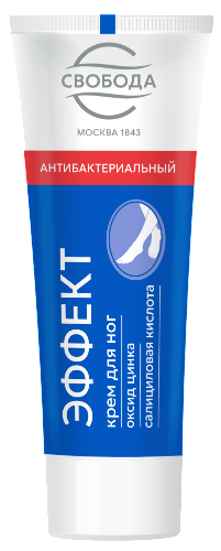 Эффект крем для ног с оксидом цинка антибактериальный 80 гр