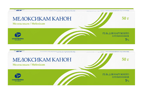Набор из 2-х упаковок Мелоксикам Канон 1% гель для наруж. прим. 50г по спец. цене