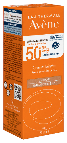 Avene крем солнцезащитный тонирующий spf50+ 50 мл